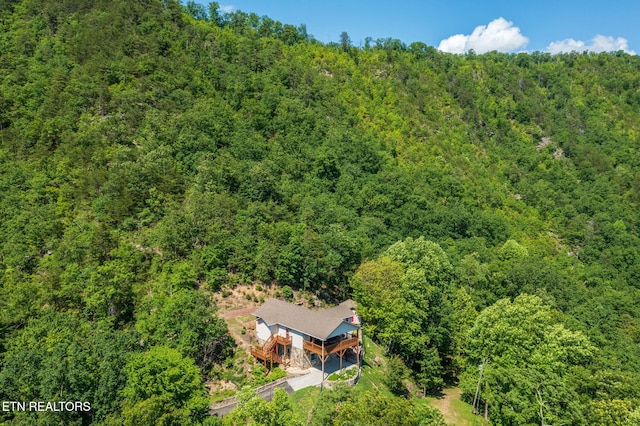 954 Pawnee Ct, Sevierville, TN 37876 - aerial view with a wooded view