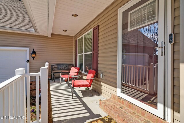 view of patio / terrace featuring a porch