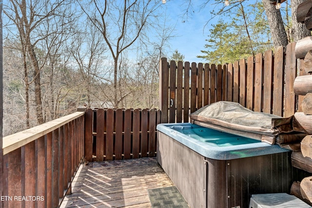 2938 Lightfoot Way, Sevierville, TN 37862 - deck with a hot tub