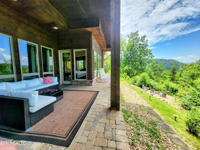 view of patio / terrace with an outdoor hangout area