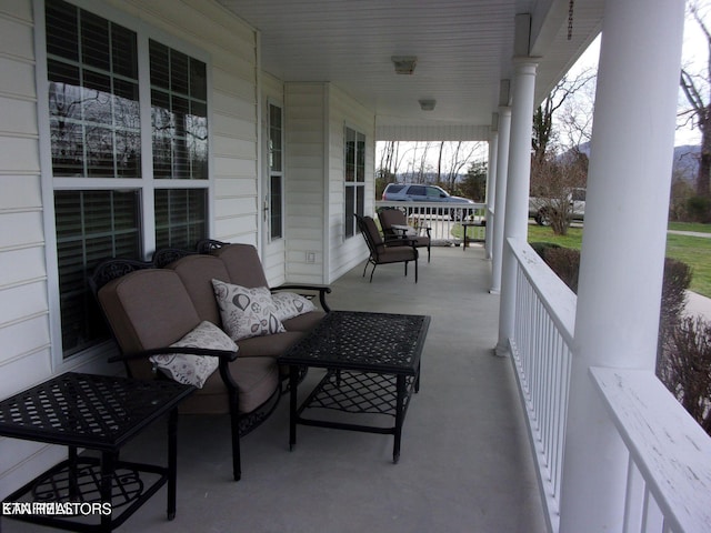 view of patio / terrace featuring covered porch