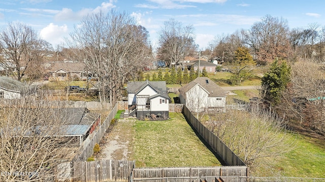 birds eye view of property featuring a residential view