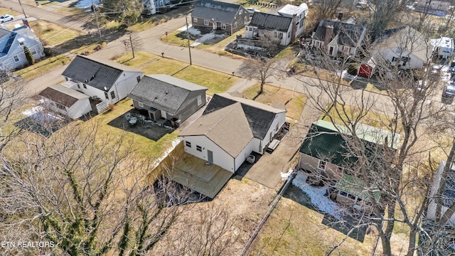 aerial view featuring a residential view