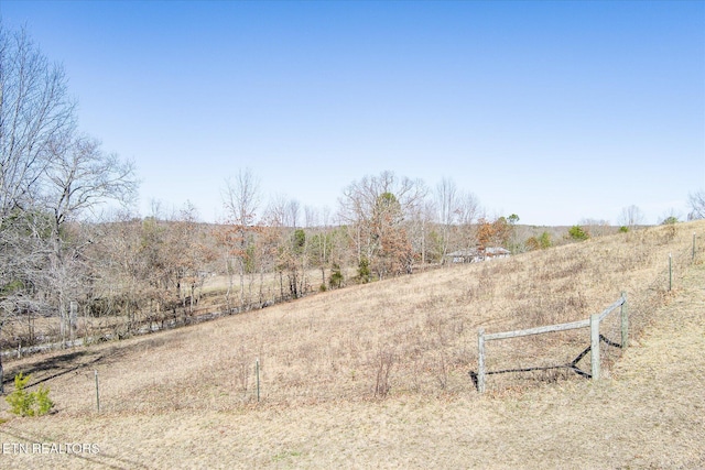 view of yard featuring a rural view