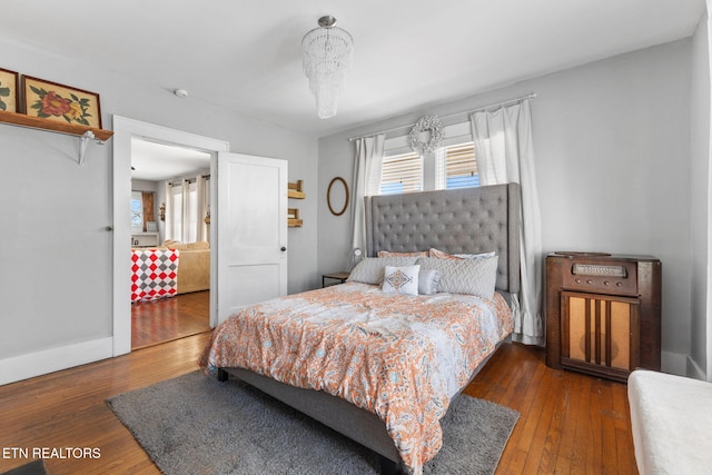 bedroom featuring hardwood / wood-style floors