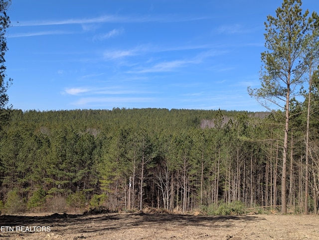 view of nature with a wooded view