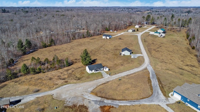 aerial view with a view of trees