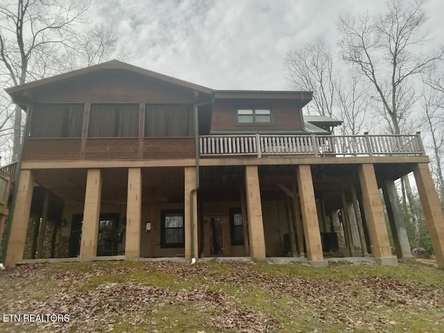 view of rear view of property