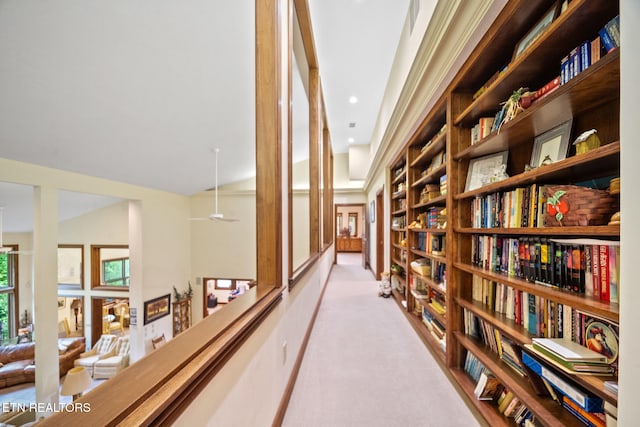 corridor with carpet floors