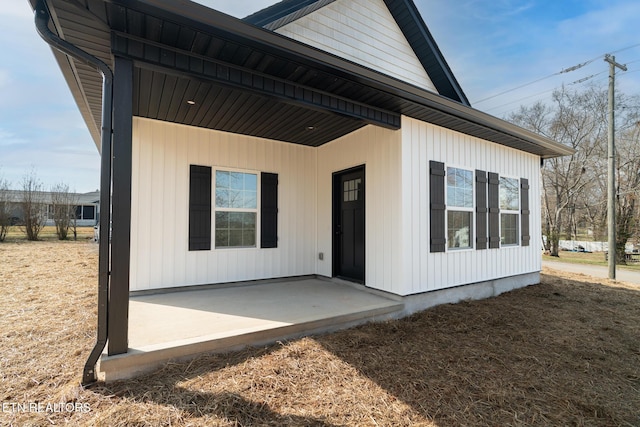 exterior space with a patio area