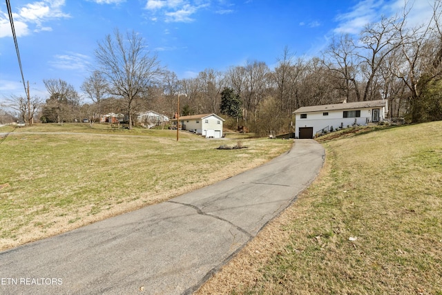 view of street with driveway