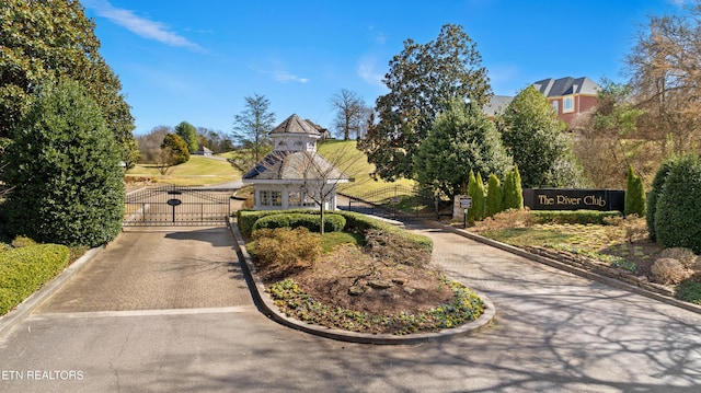 surrounding community with a gate