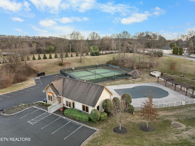 view of pool with fence