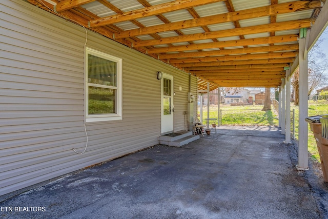 view of patio / terrace with entry steps