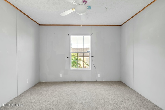 902 Oak Village Ct, Dandridge, TN 37725 - spare room with carpet floors, ornamental molding, and a textured ceiling