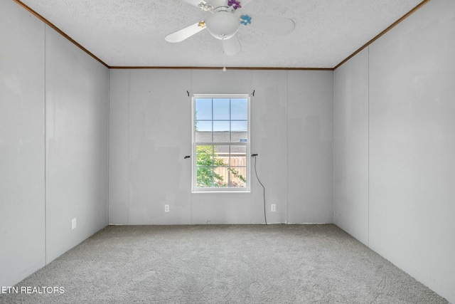 902 Oak Village Ct, Dandridge, TN 37725 - carpeted empty room featuring a ceiling fan and a textured ceiling