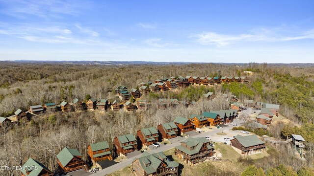 drone / aerial view with a residential view