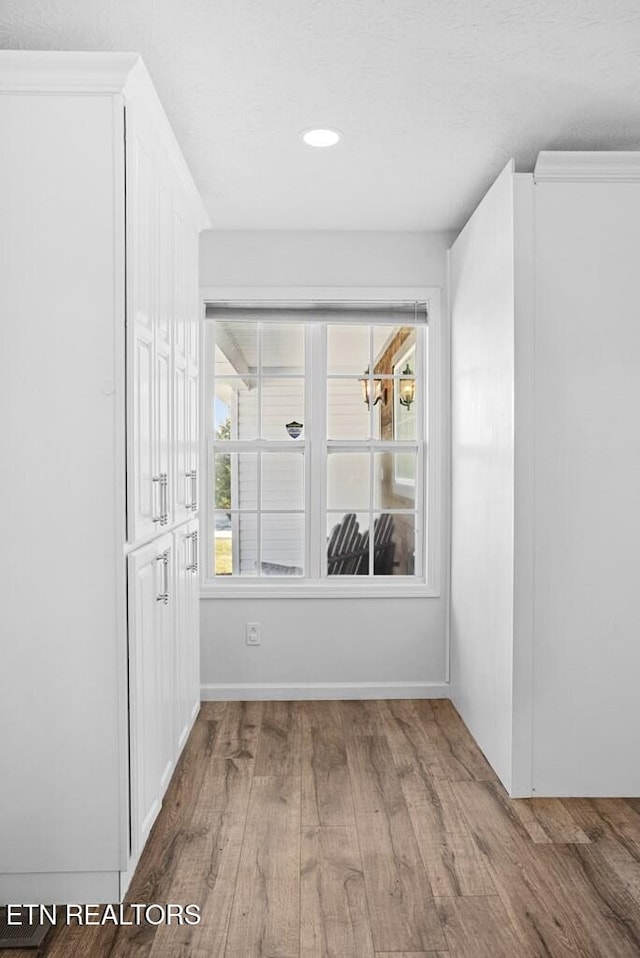 interior space featuring wood finished floors