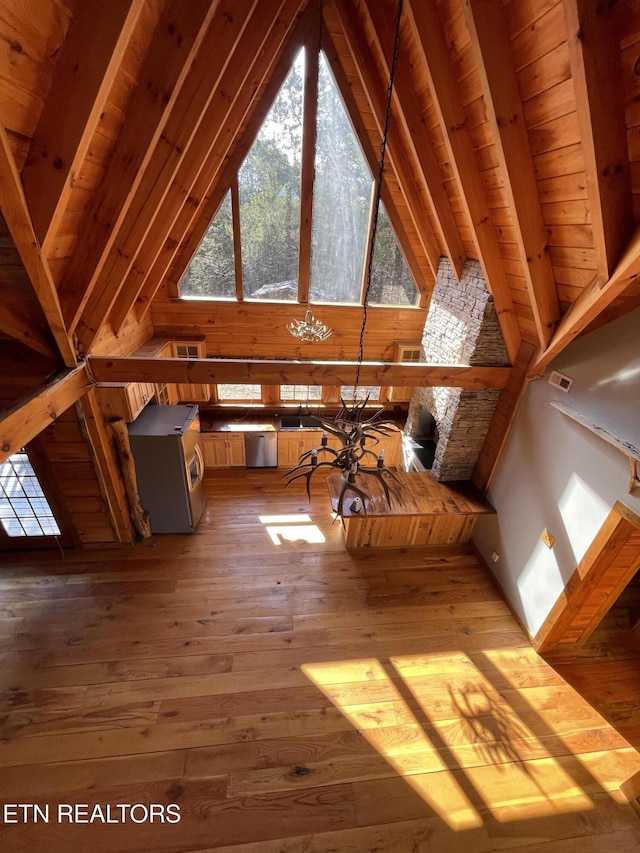 attic featuring a sink