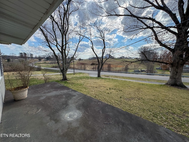 view of yard featuring a patio area