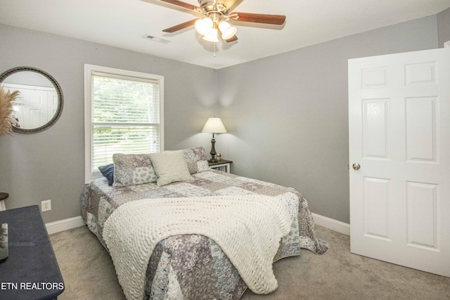 103 Branch Ln, Clinton, TN 37716 - carpeted bedroom featuring baseboards and a ceiling fan