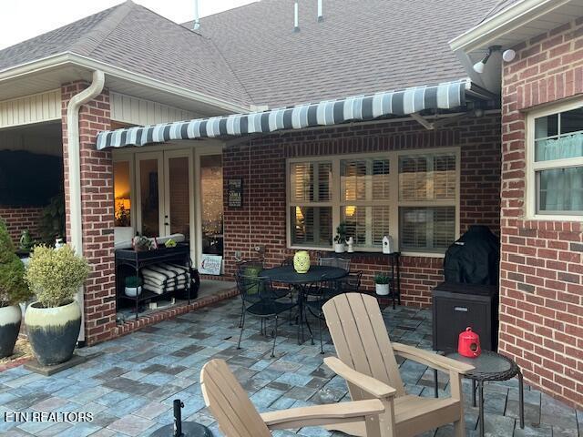 view of patio featuring outdoor dining space