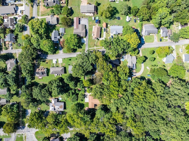 bird's eye view with a residential view