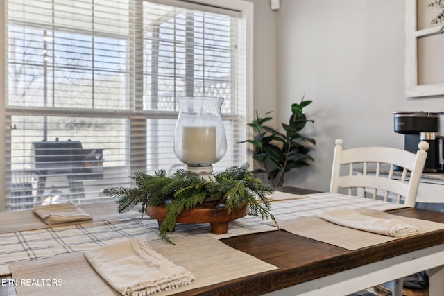 view of dining room