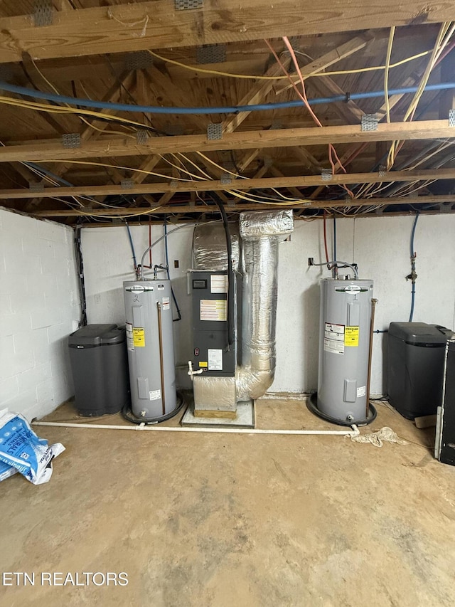 utilities with electric water heater