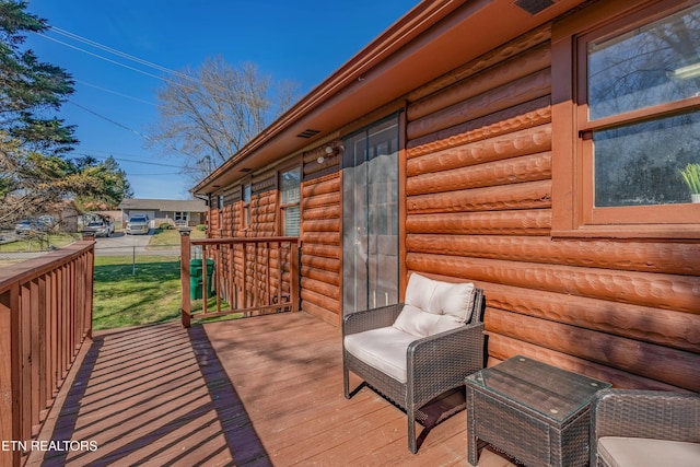 view of wooden terrace