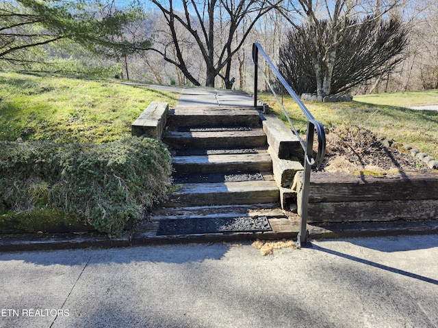 view of stairway