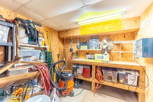 storage area featuring visible vents