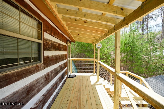 1435 Old Chisholm Trl, Dandridge, TN 37725 - view of wooden terrace