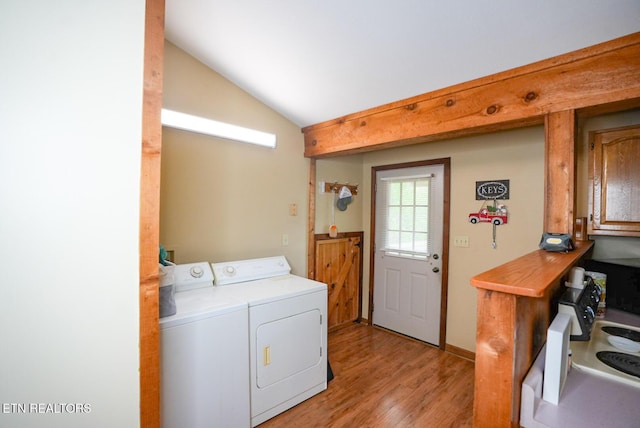 1435 Old Chisholm Trl, Dandridge, TN 37725 - laundry area featuring separate washer and dryer and light wood-style flooring