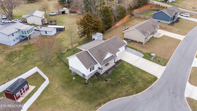 drone / aerial view featuring a residential view