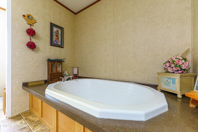 344 Johnson Farm Rd, Maynardville, TN 37807 - full bath featuring ornamental molding and a bath