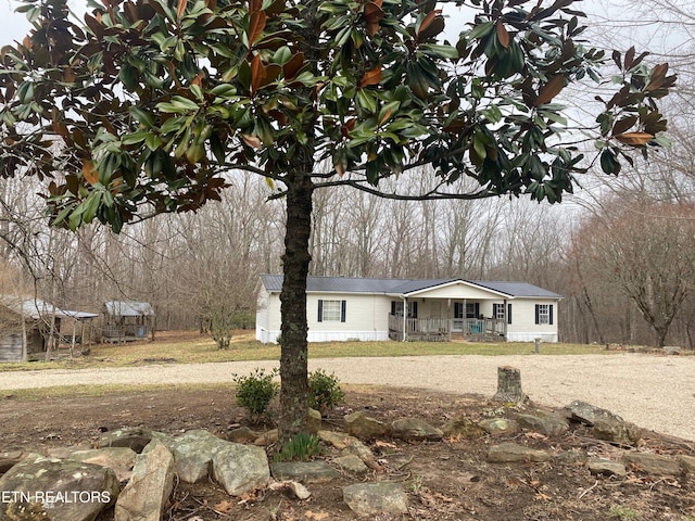 view of front of house with a porch