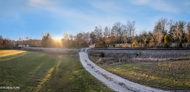 view of road