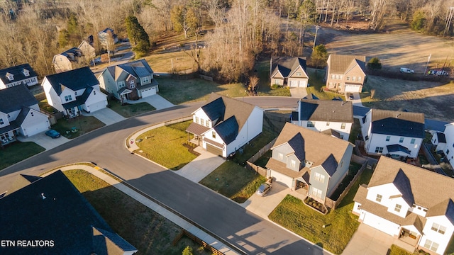 birds eye view of property featuring a residential view