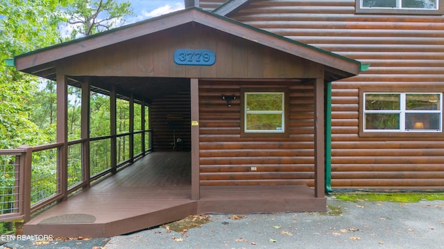 view of outdoor structure