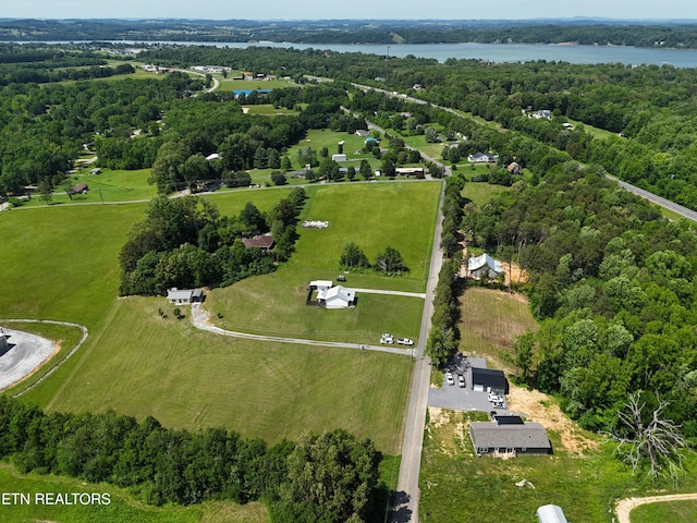 bird's eye view of a nearby body of water