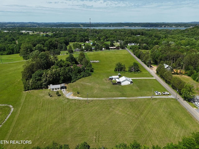 aerial view of property and surrounding area with rural landscape