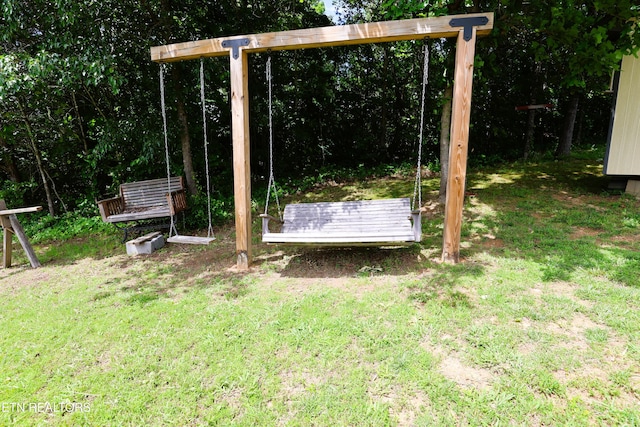 view of grassy yard