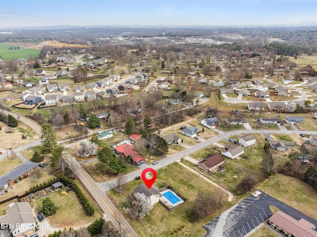 birds eye view of property featuring a residential view