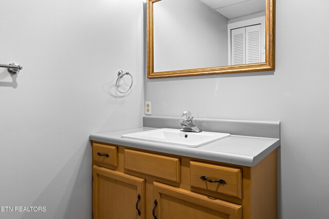 bathroom featuring vanity