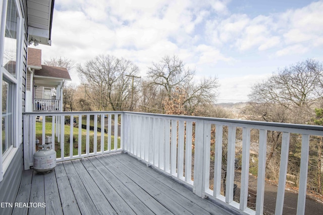 view of wooden terrace