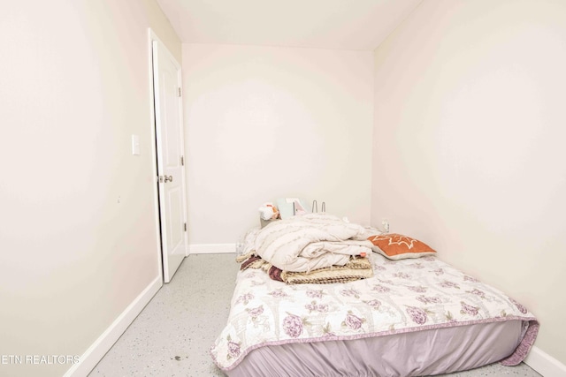 bedroom with baseboards