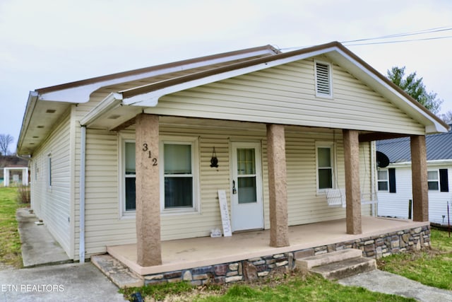 view of bungalow-style house