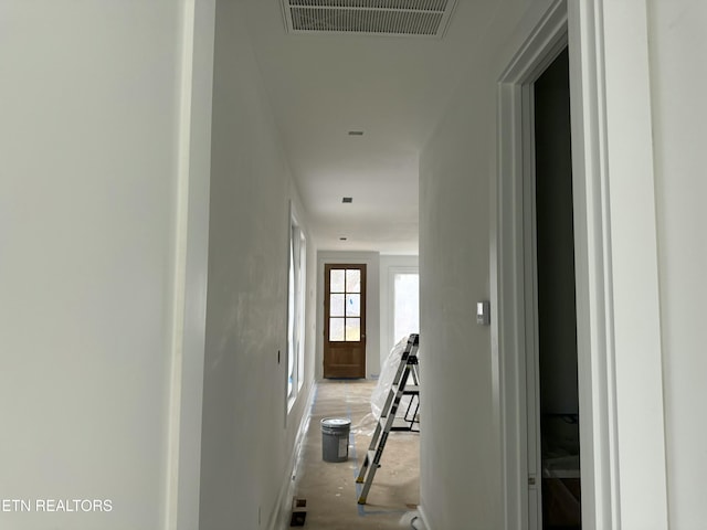 hallway with visible vents