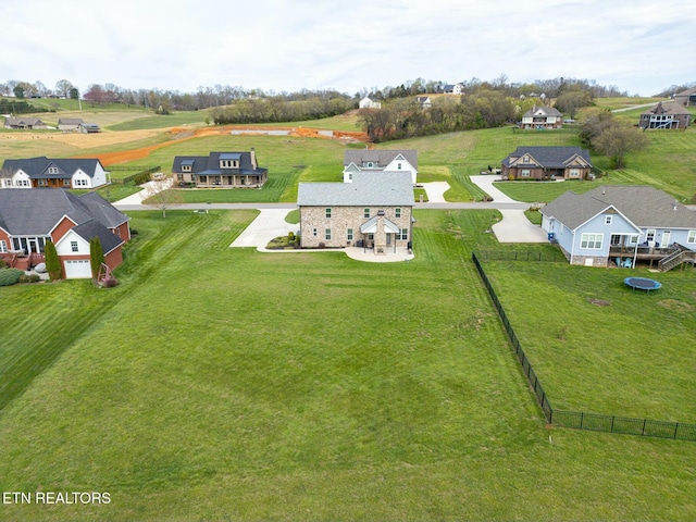 birds eye view of property featuring a residential view